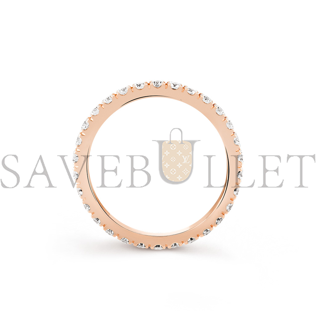 VAN CLEEF ARPELS FÉLICITÉ WEDDING BAND, 2.1 MM - ROSE GOLD, DIAMOND  VCARP7RH00